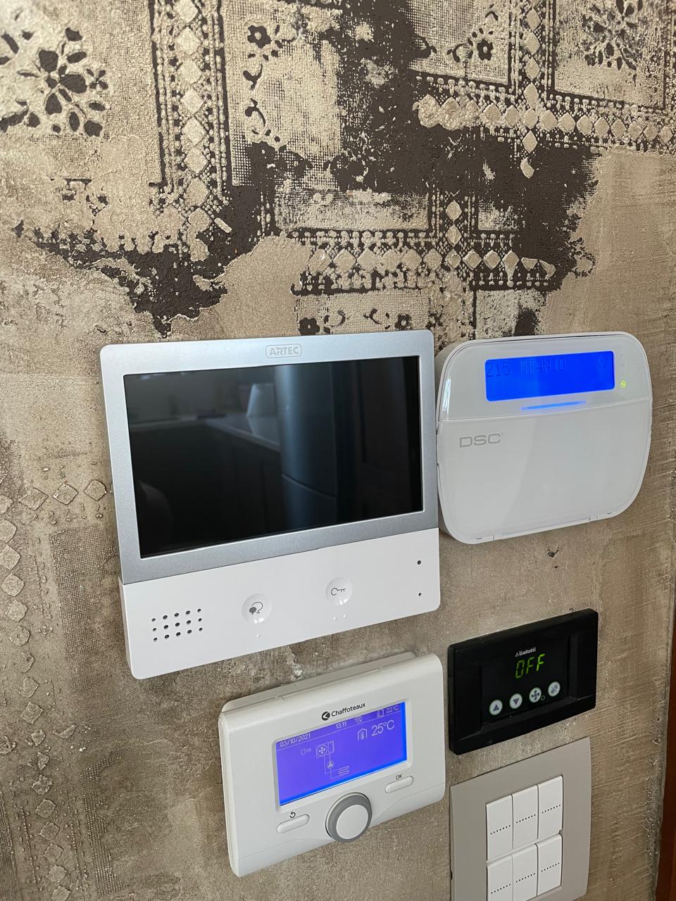 Video intercom και alarm keypad εγκατάσταση